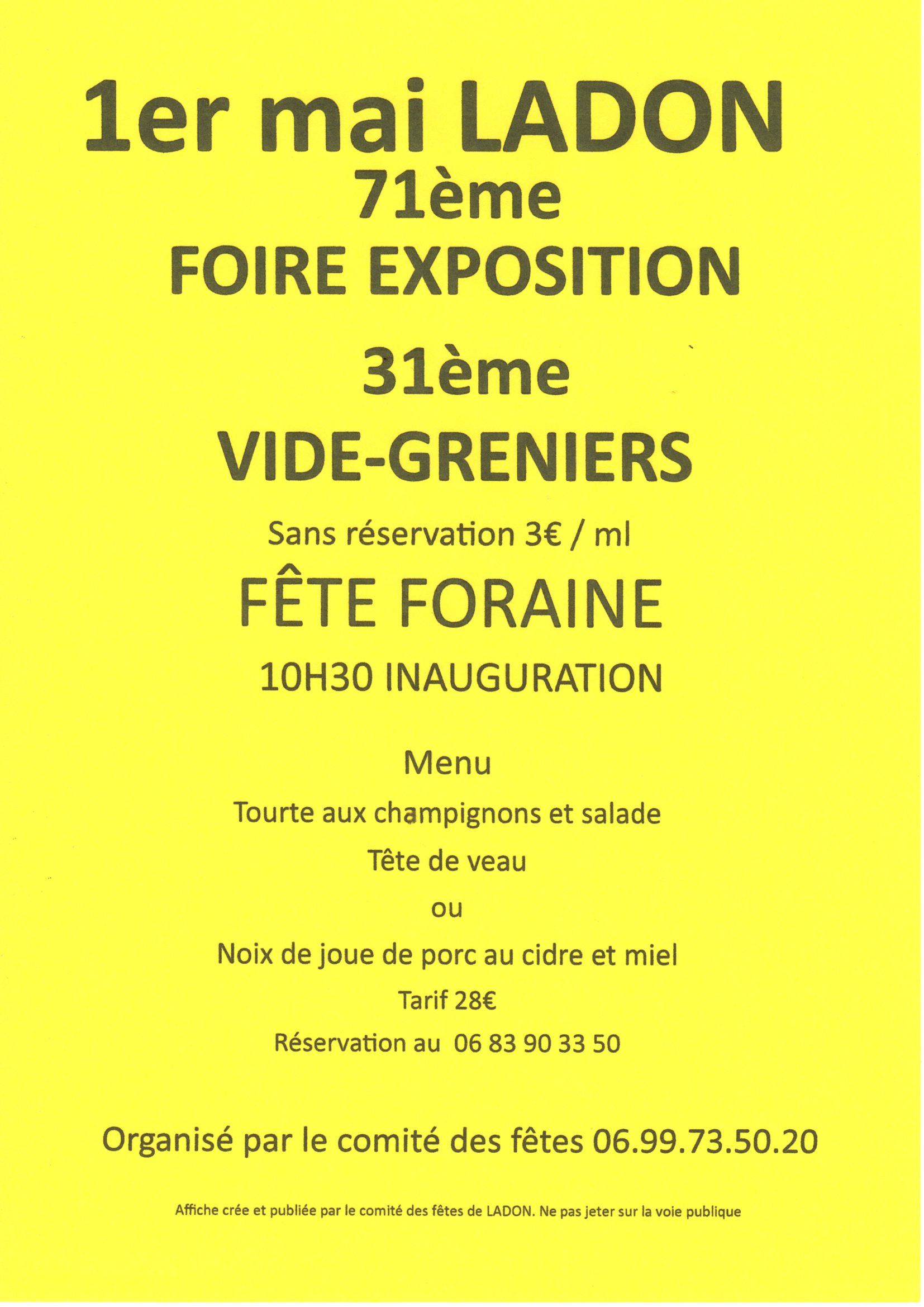 Foire Expo, Vide-Greniers & fête foraine — visuel événement