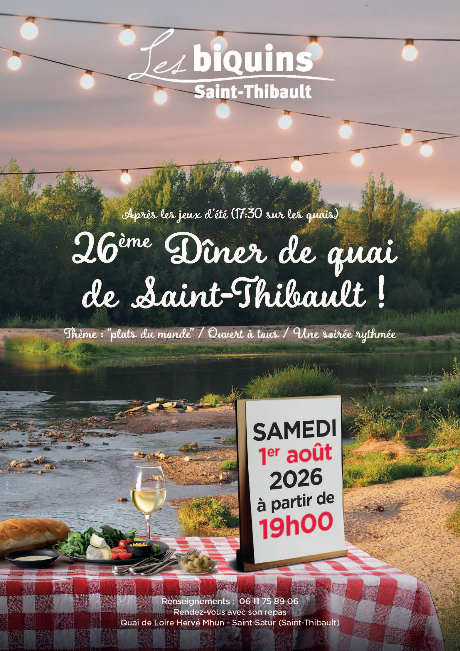 Dîner de Quai  : les plats du monde — visuel événement