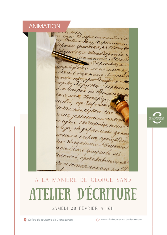 Atelier adulte : Écrire à la manière de George Sand