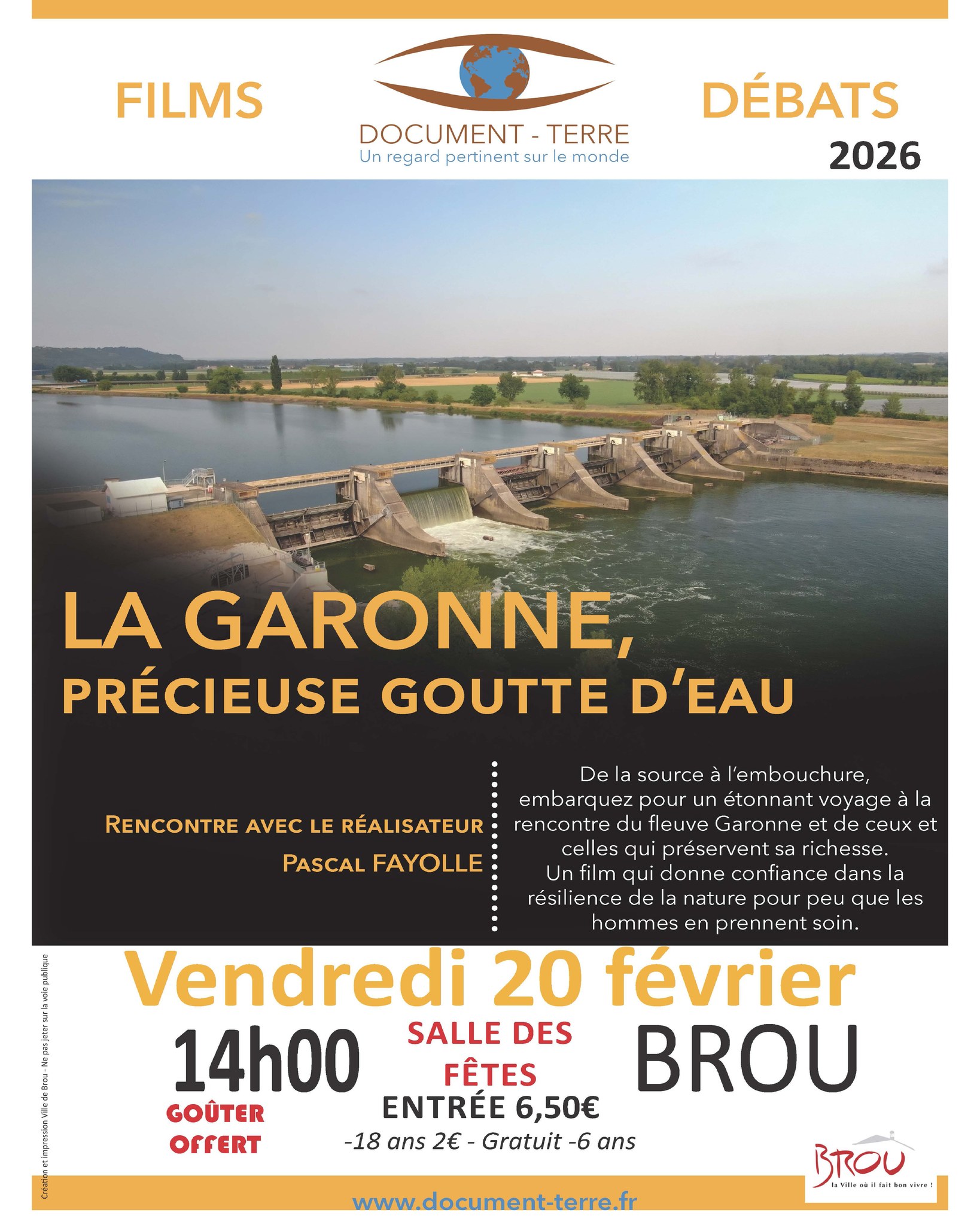 Document Terre - La Garonne, précieuse goutte d'eau