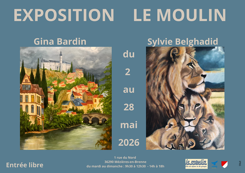 Exposition de Gina Bardin et Sylvie Belghadid, Mézières-en-Brenne - photo 2
