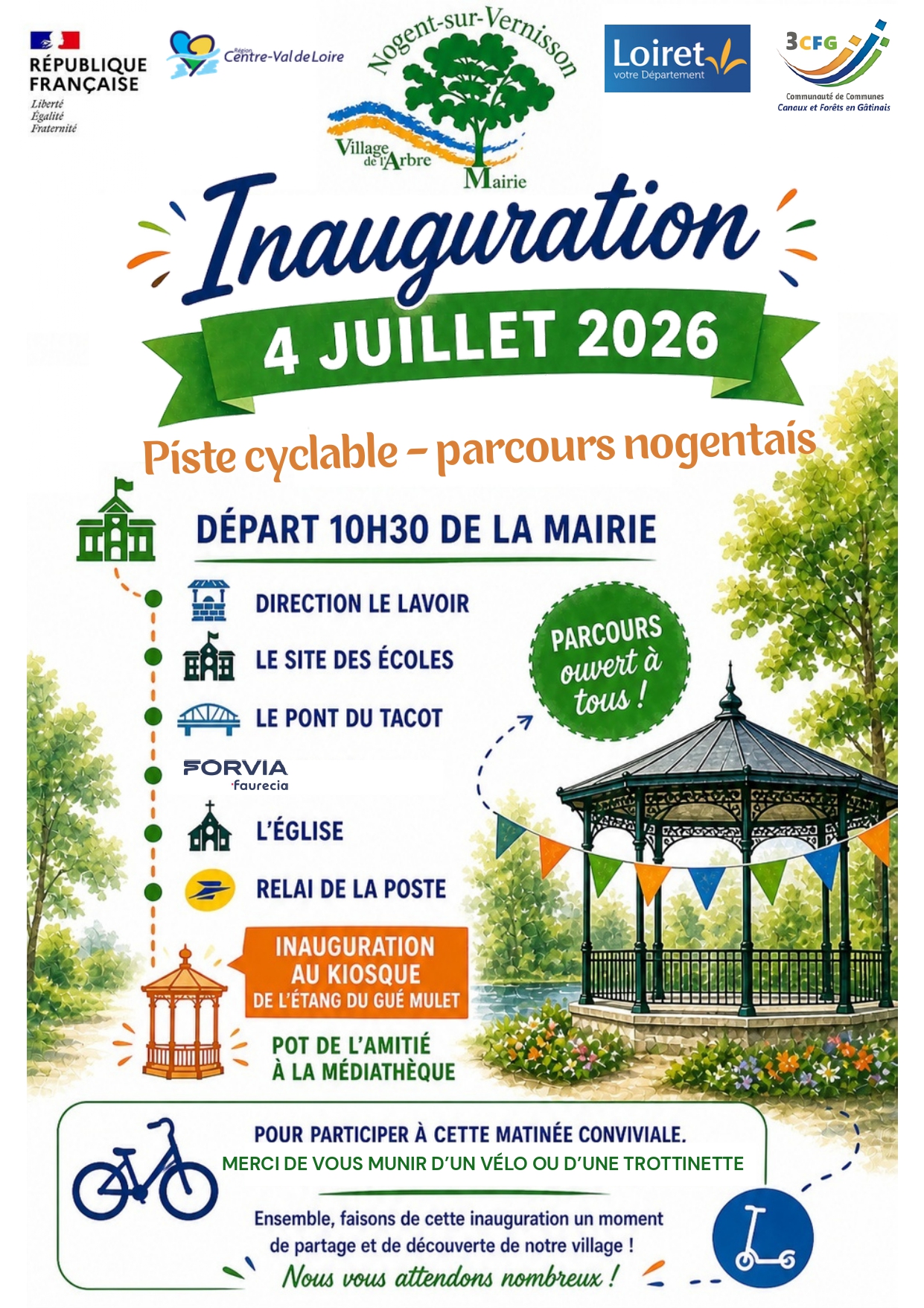 Inauguration piste cyclable
