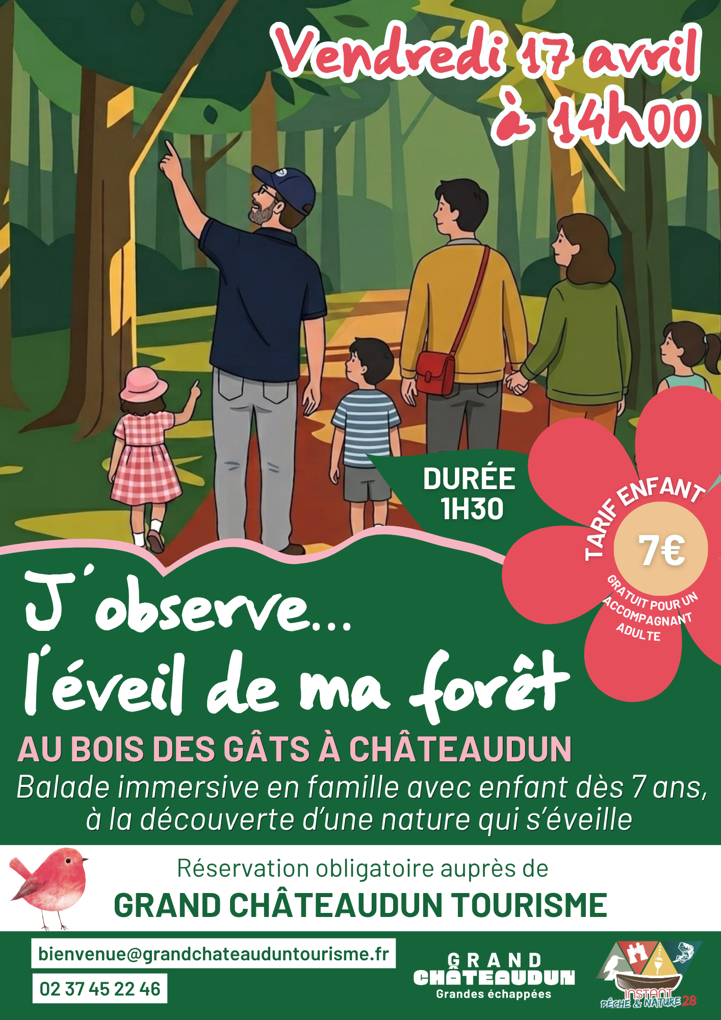 Balade famille - J'observe l'éveil de ma forêt