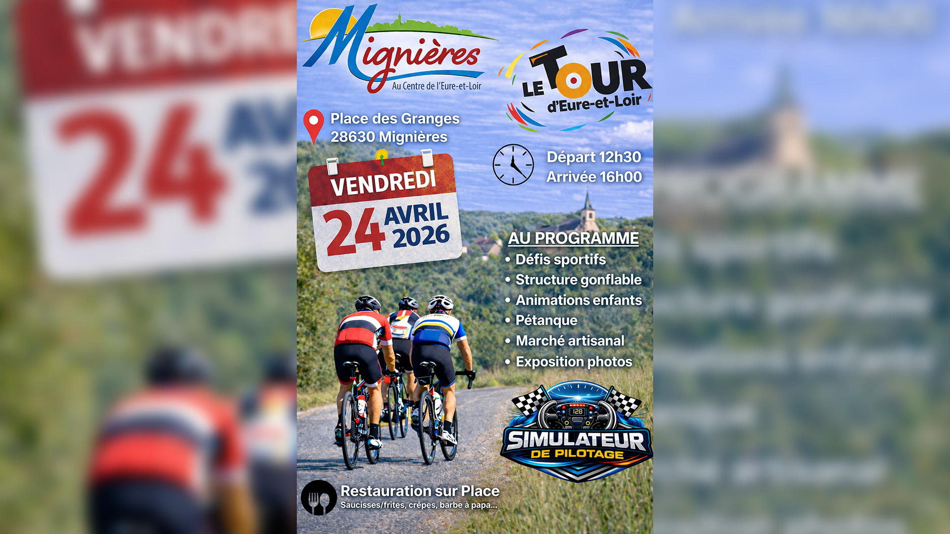 Tour d’Eure-et-Loir 2026 à Mignières — visuel événement