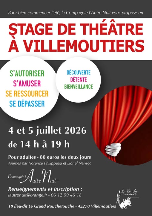 Stage de théâtre — visuel événement