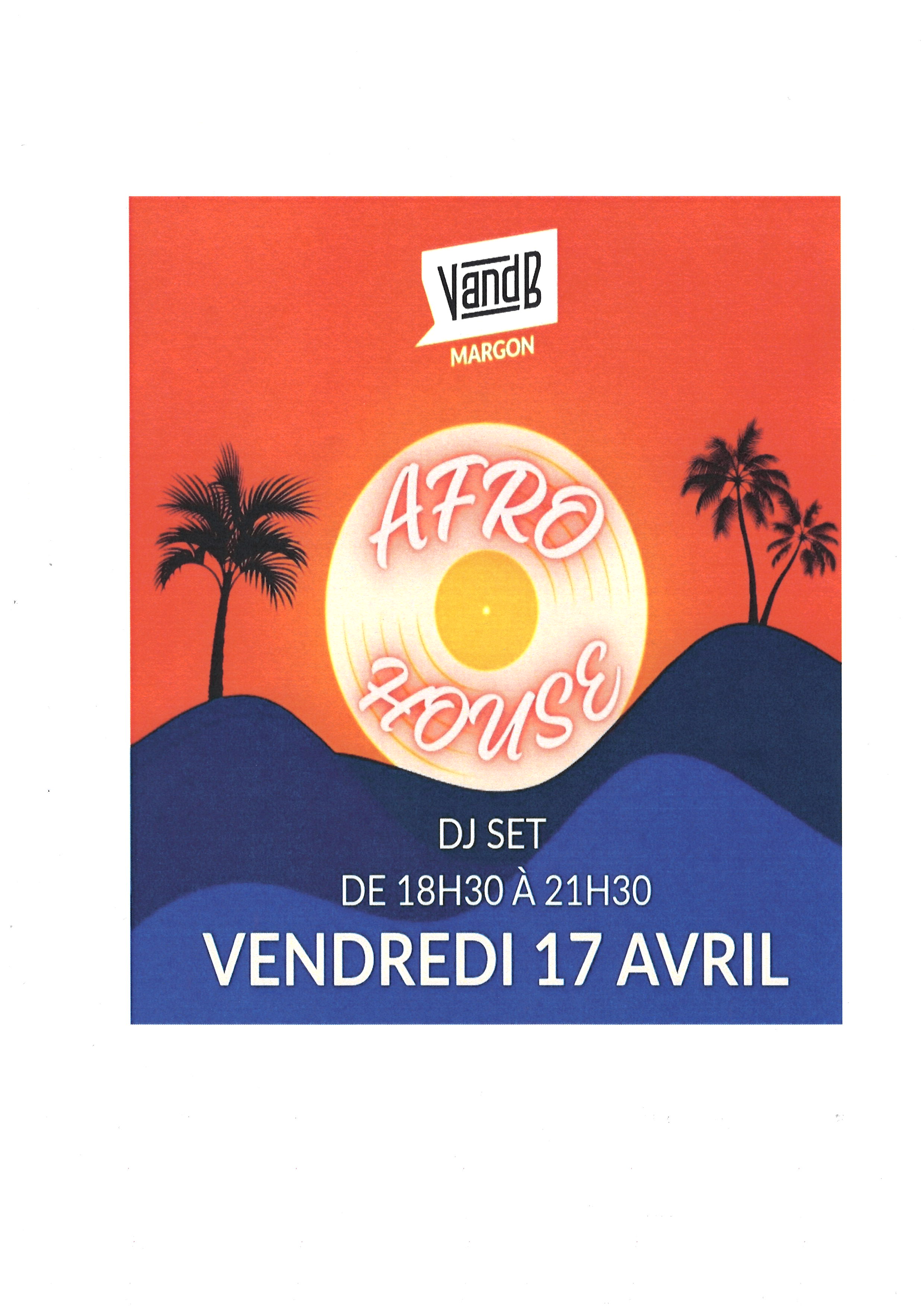 Soirée DJ SET Afro House au VandB — visuel événement