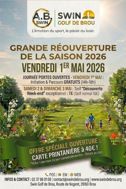 Swin Golf - Grande Réouverture de la Saison 2026 — visuel événement