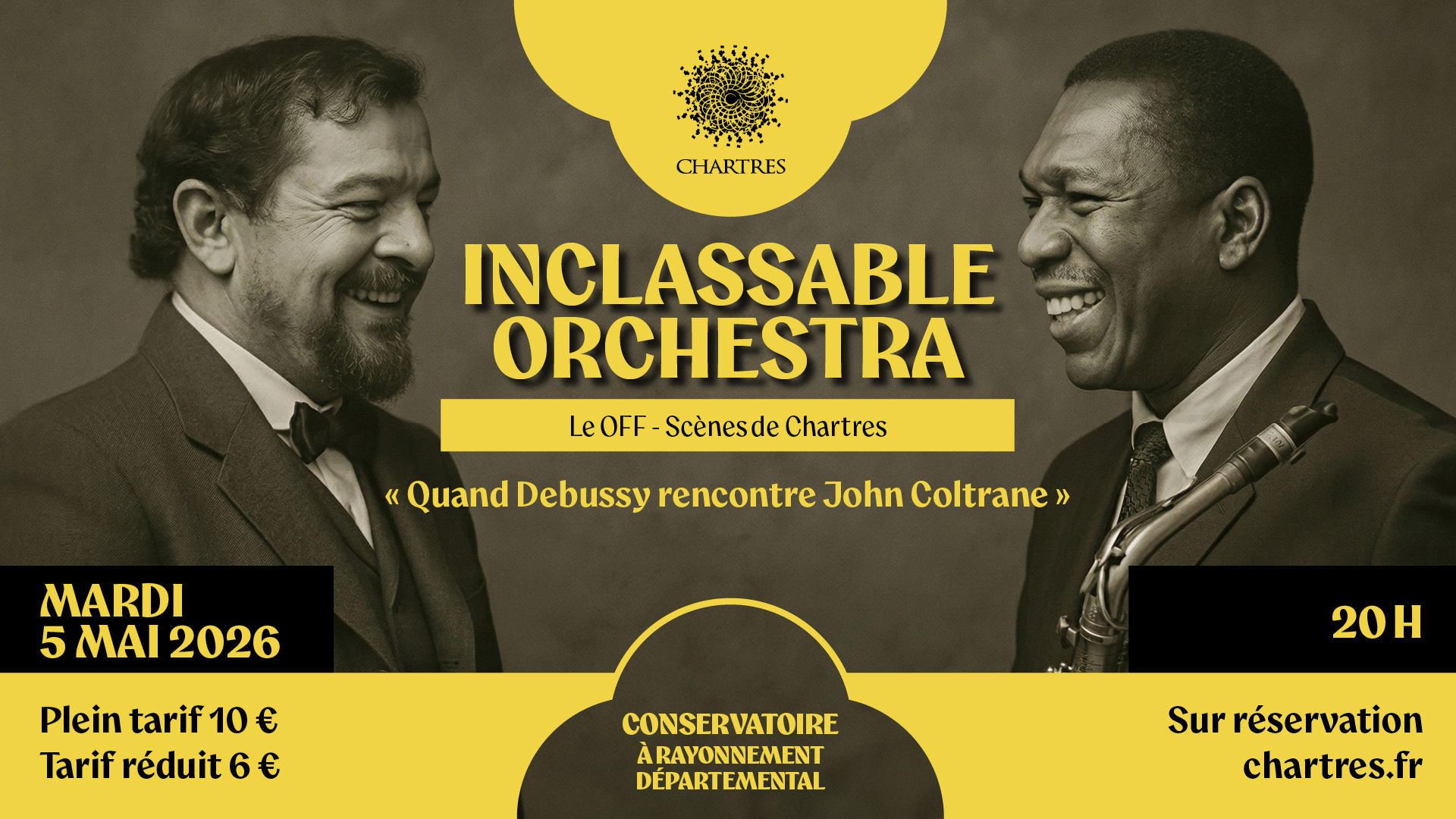 Concert : Inclassable Orchestra - Quand Debussy rencontre John Coltrane
