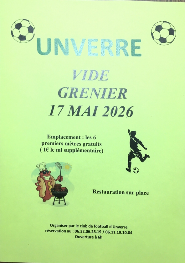 Vide Grenier Unverre — visuel événement