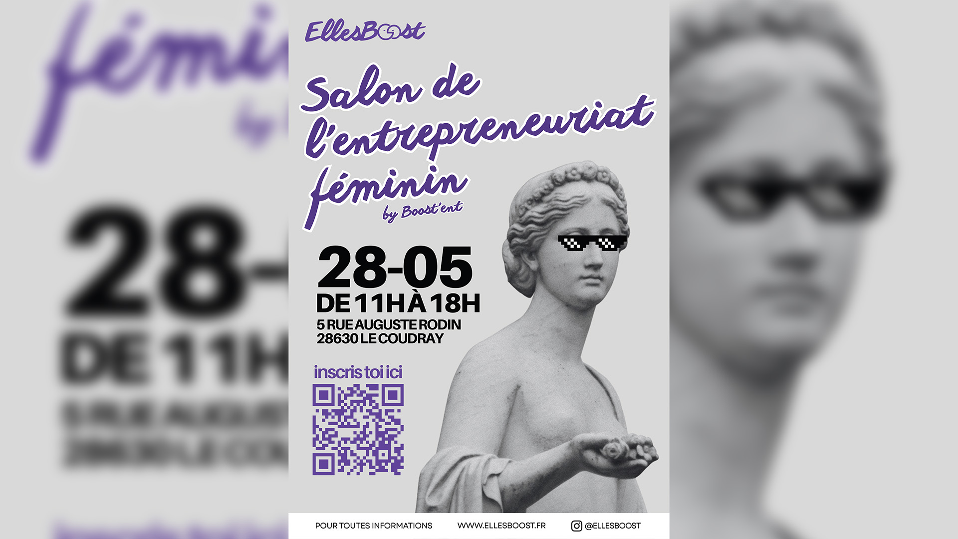 EllesBoost’ : Salon de l’entreprenariat féminin — visuel événement