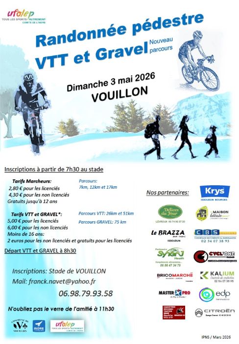 Randonnée pédestre VTT et Gravel — visuel événement