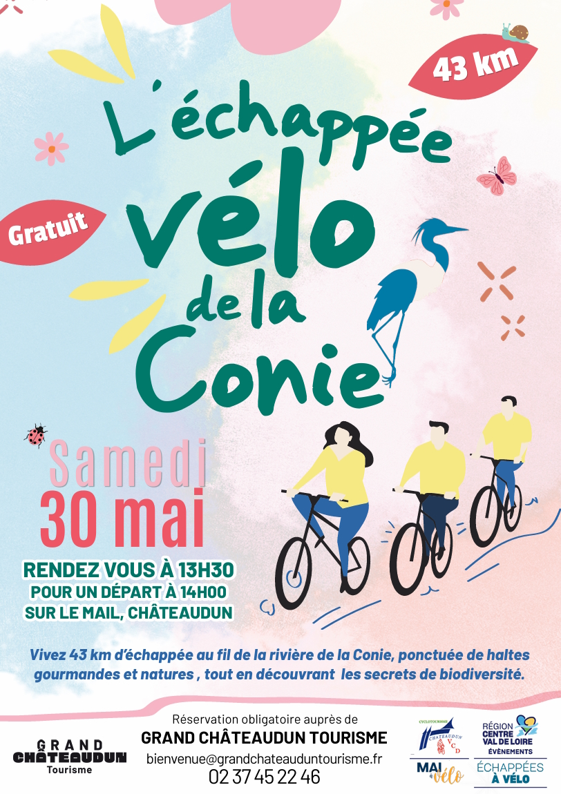 Echappée à Vélo sur la Conie