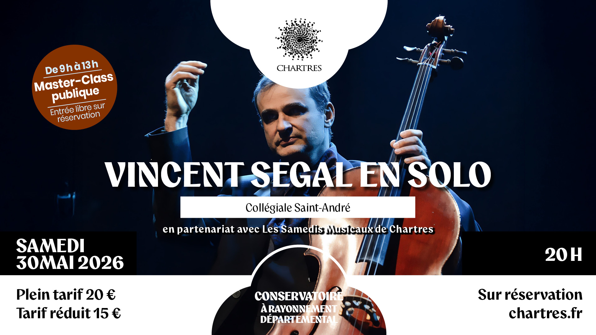 Master-Class publique avec Vincent Segal – Conservatoire