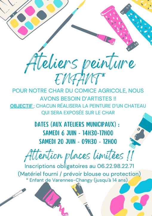 Atelier peinture - char comice agricole