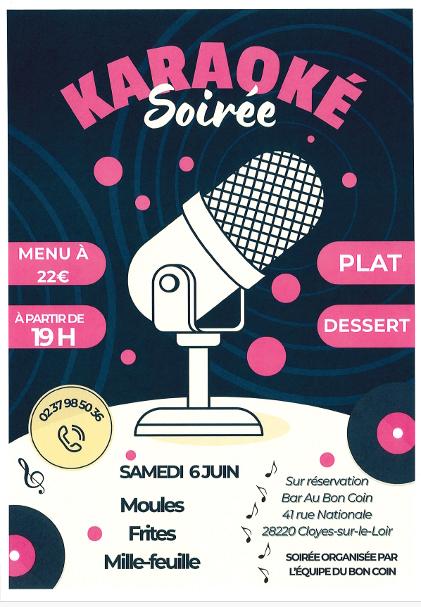 Soirée repas karaoké