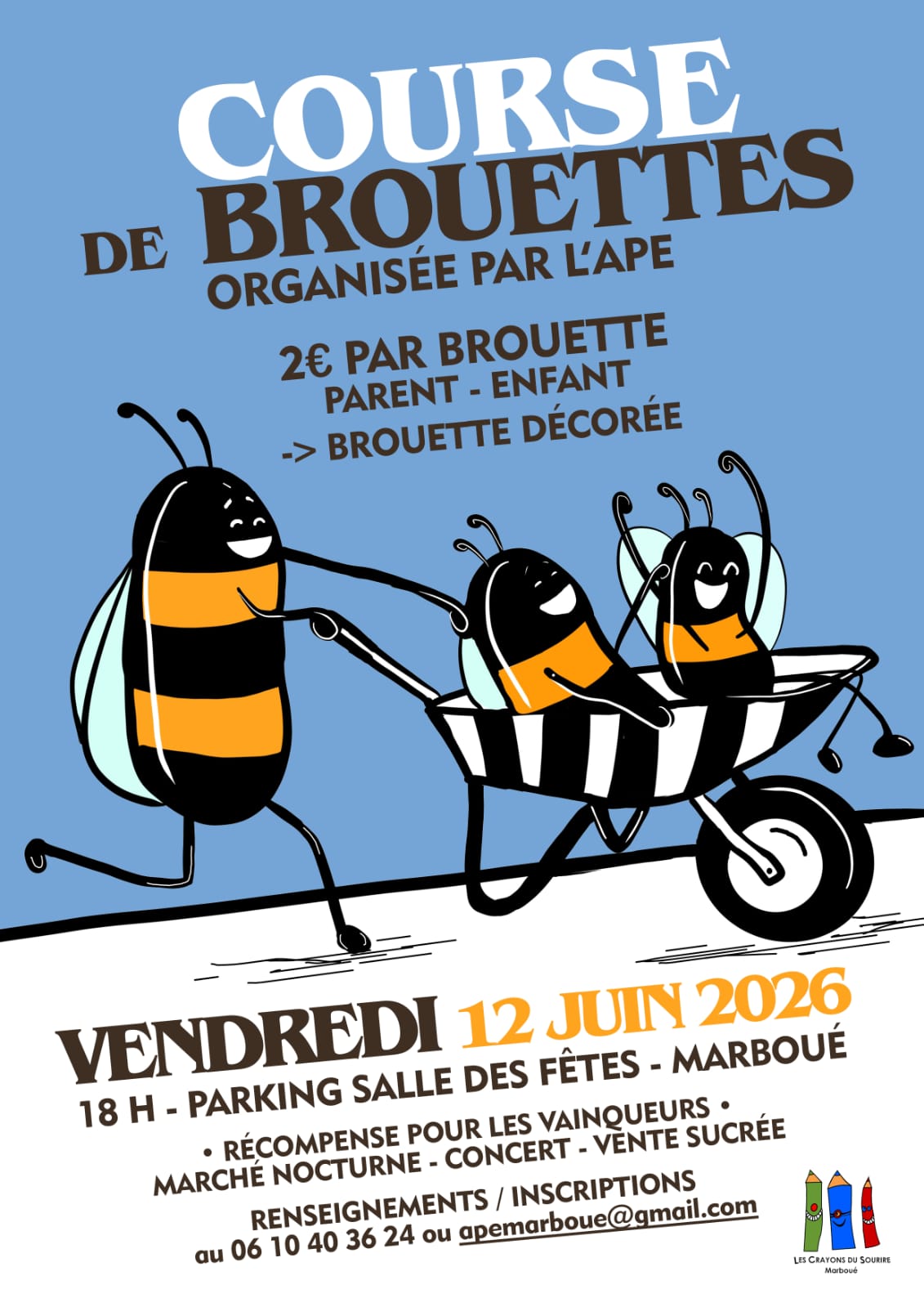 Course de brouettes — visuel événement