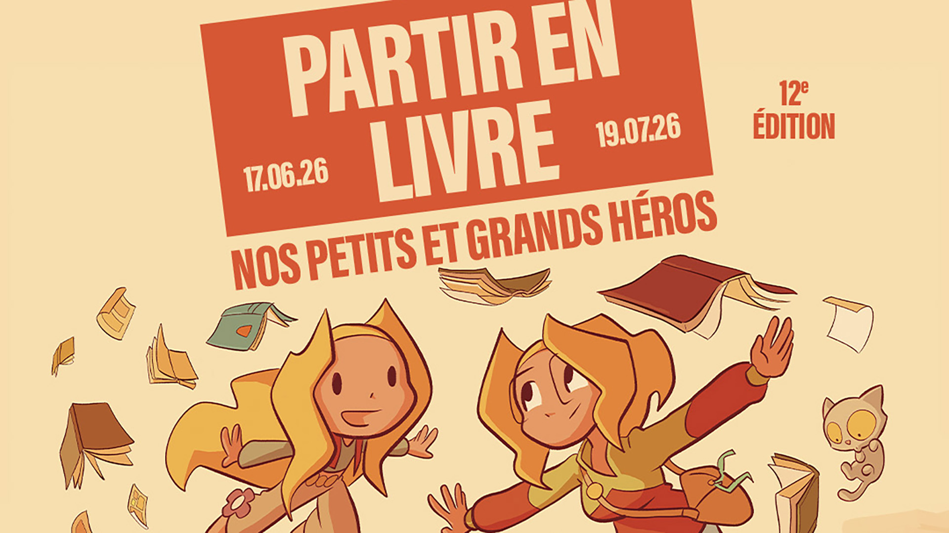 Partir en livre : vote pour ton héros ou ton héroïne préféré — visuel événement