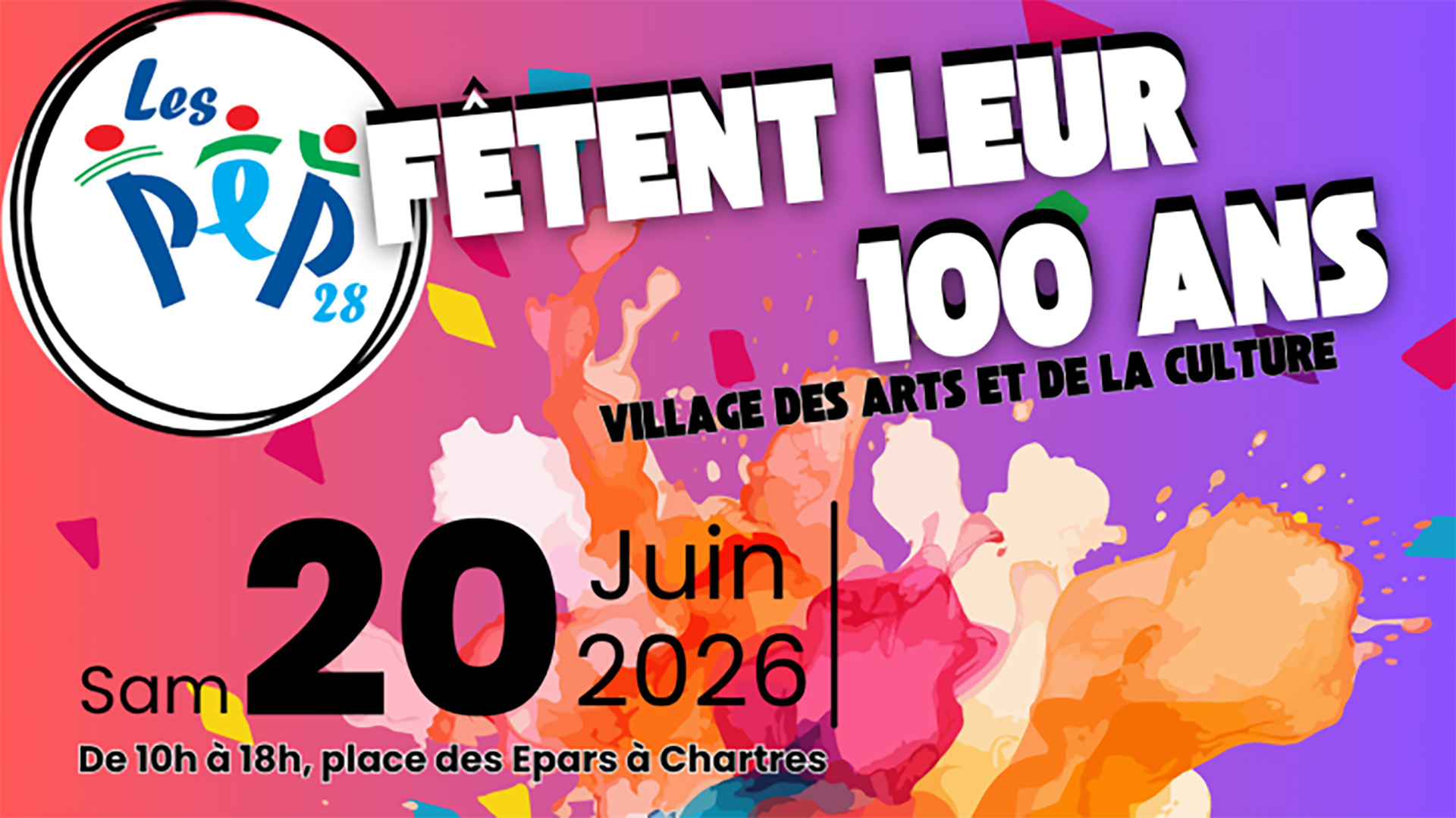 Les PEP 28 fêtent leur 100 ans — visuel événement