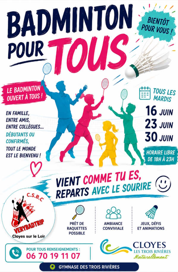Badminton pour tous organisé par le C.S.B.C.