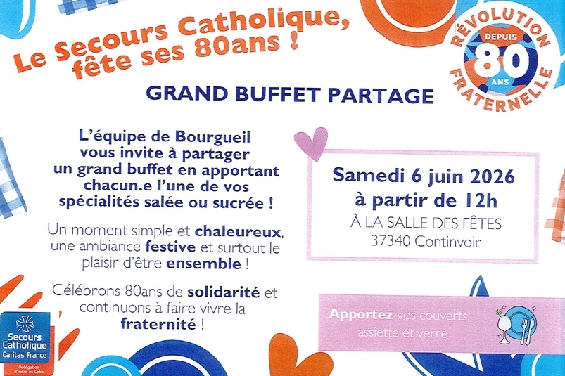 Grand buffet partagé — visuel événement