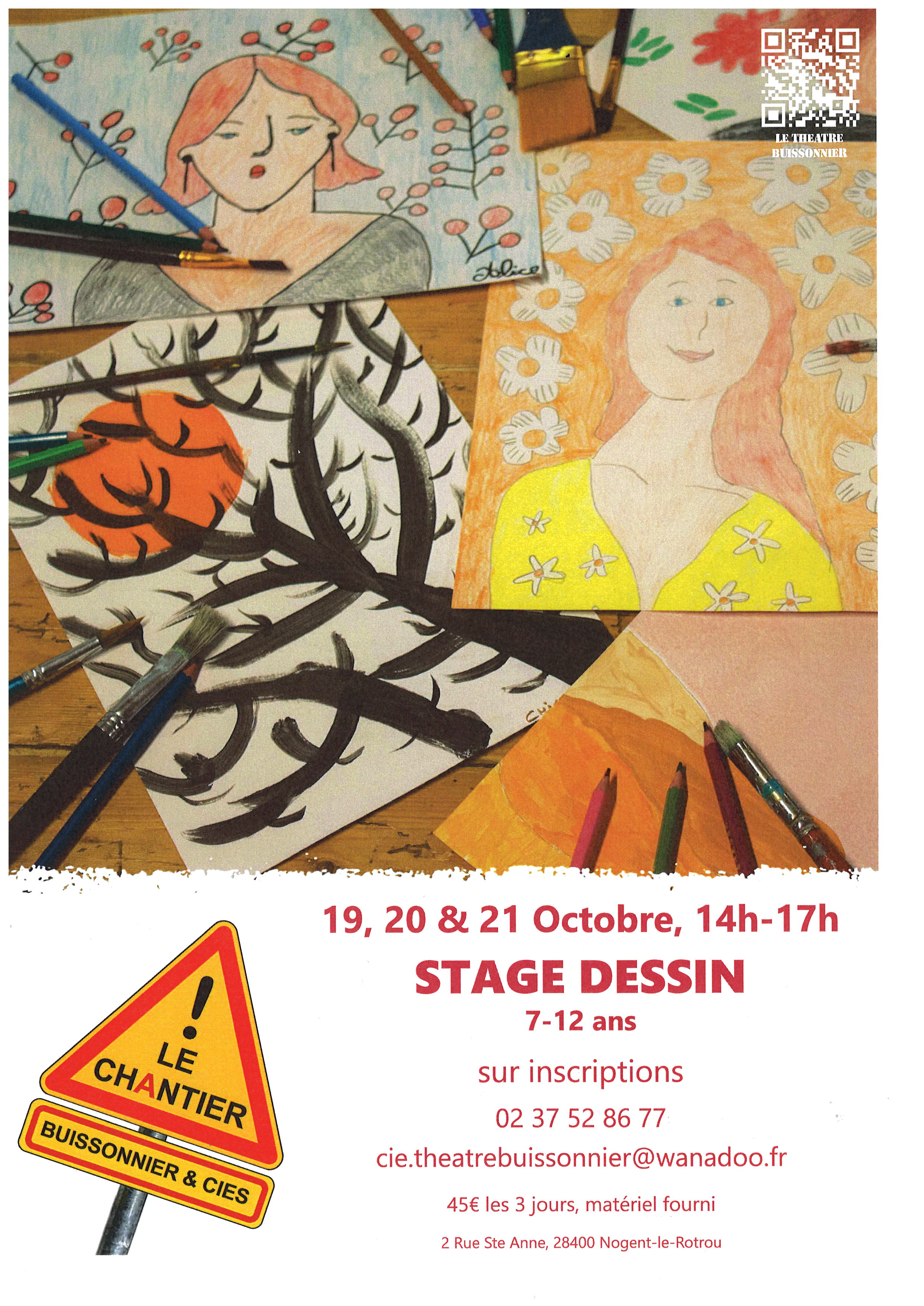 Stage de dessin 7-12 ans au ChAntier