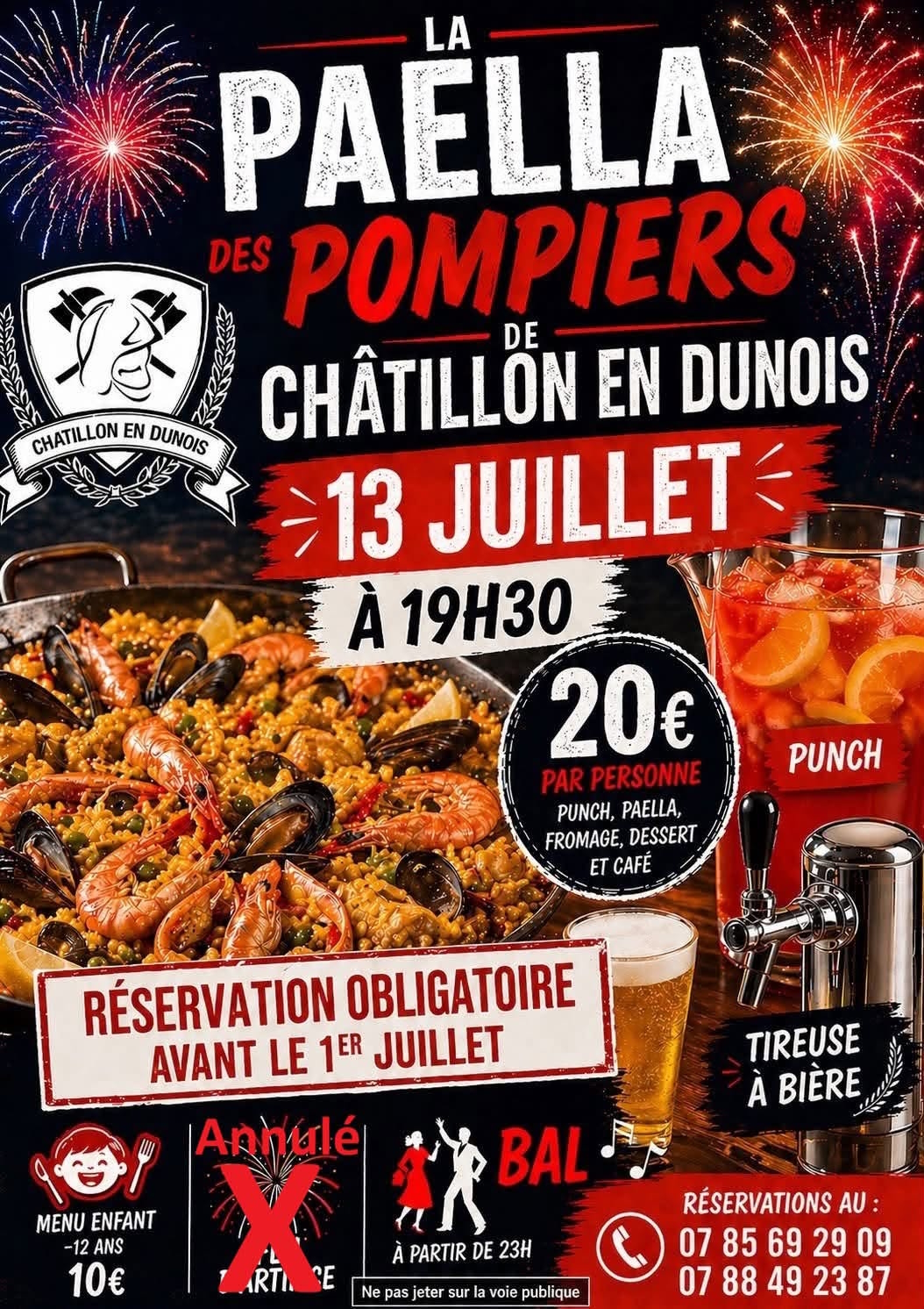 La Paëlla des Pompiers de Châtillon-en-Dunois