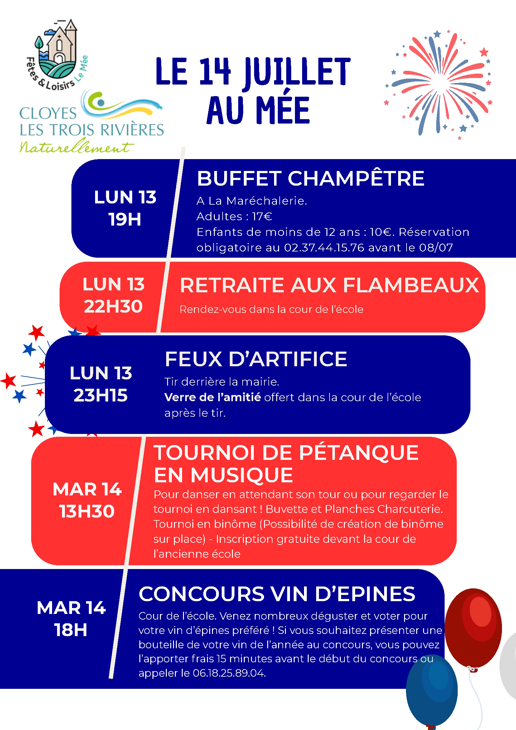 Fête Nationale à Le Mée