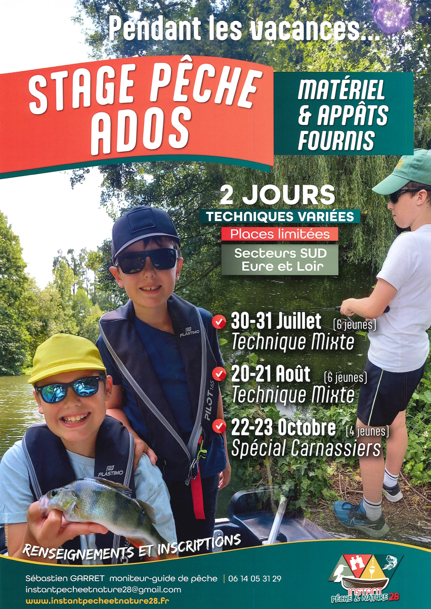 Stage de pêche ados - carnassiers aux leurres — visuel événement