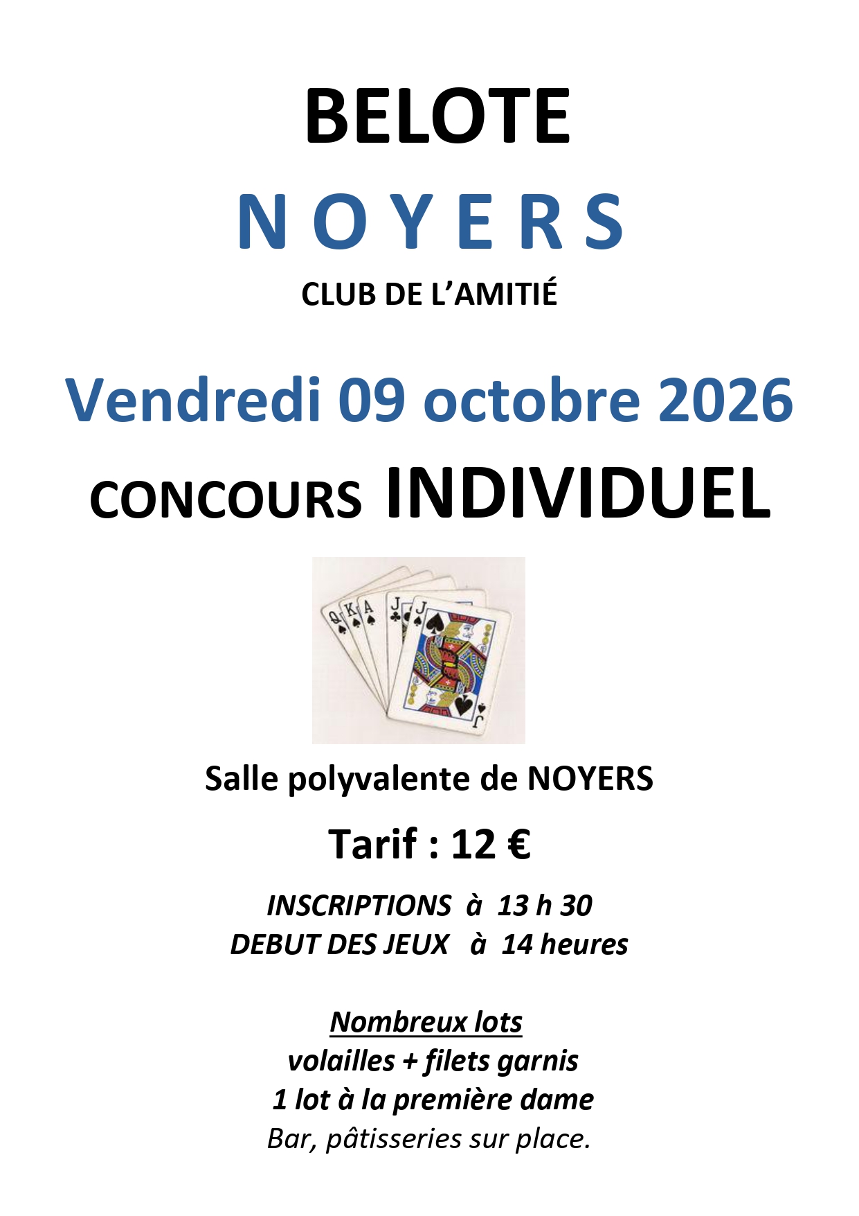 Concours de belote individuel
