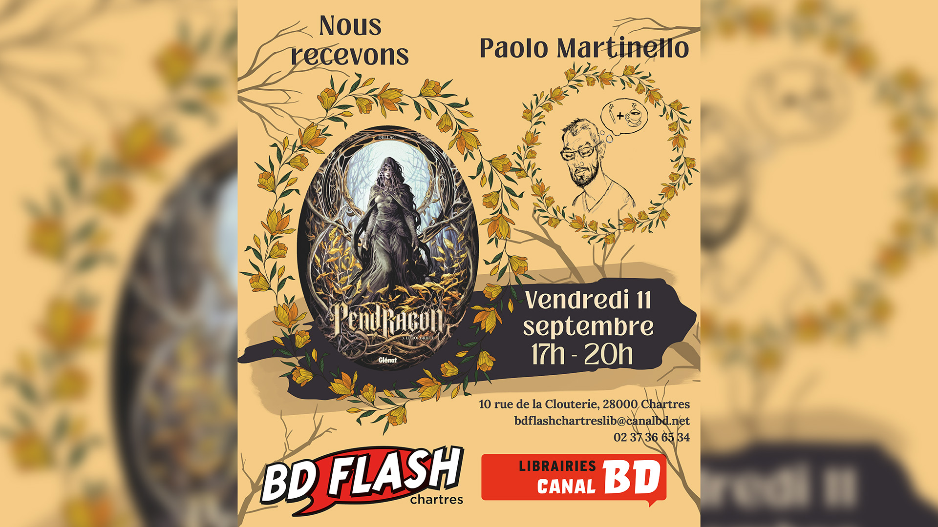 Séance de dédicace de Paolo Martinello pour "Pendragon"