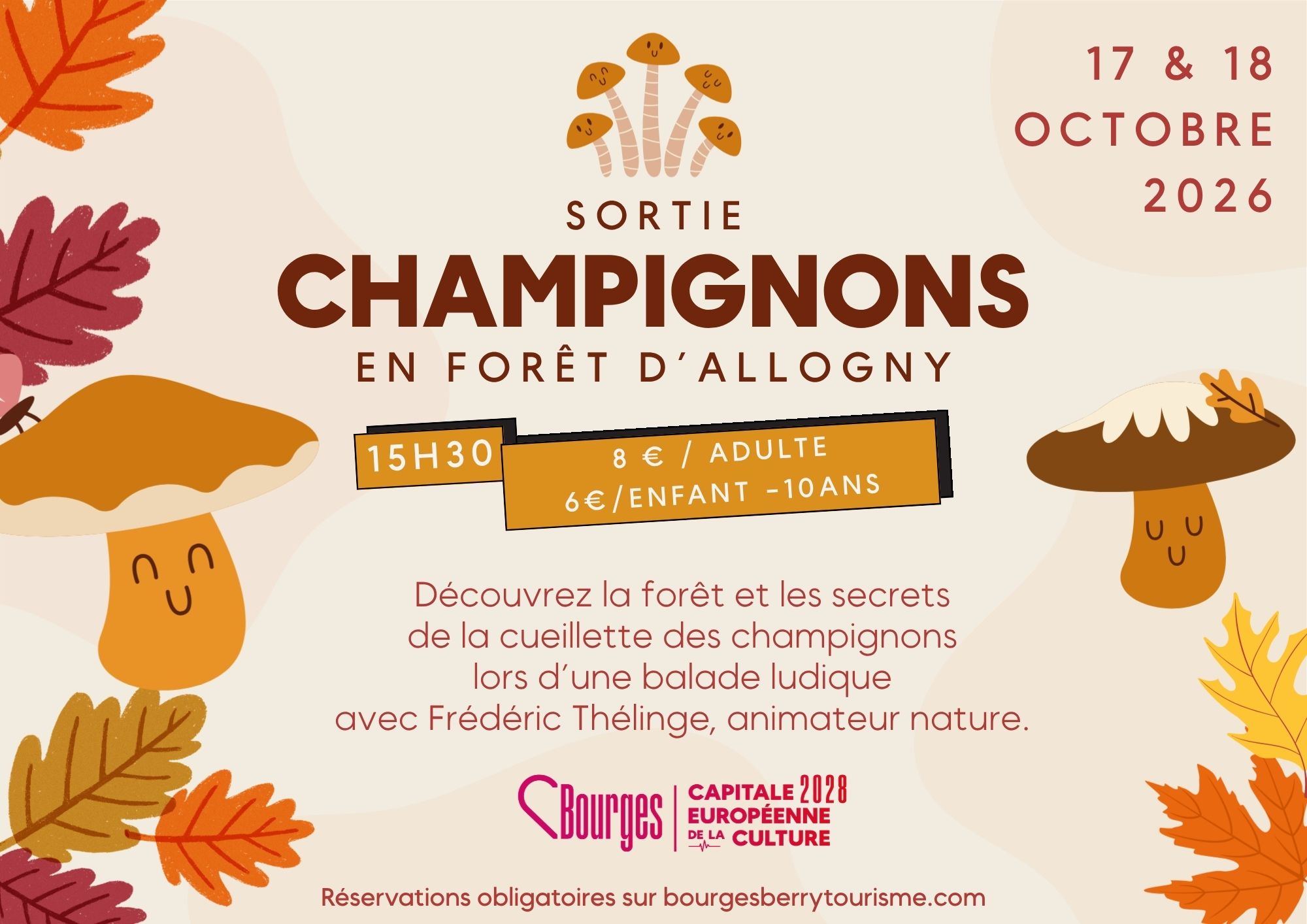 Sortie champignons - Balade ludique en forêt d'Allogny