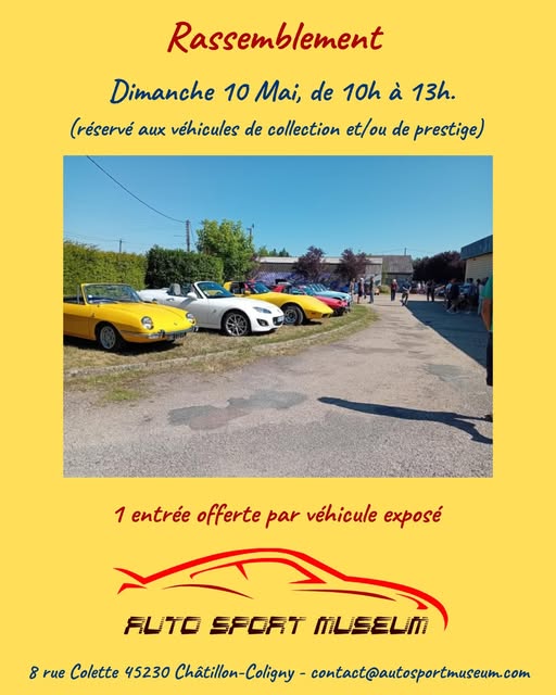 Rassemblement de voiture de collection et de prestige