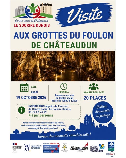 Visite des Grottes du Foulon avec le Sourire Dunois