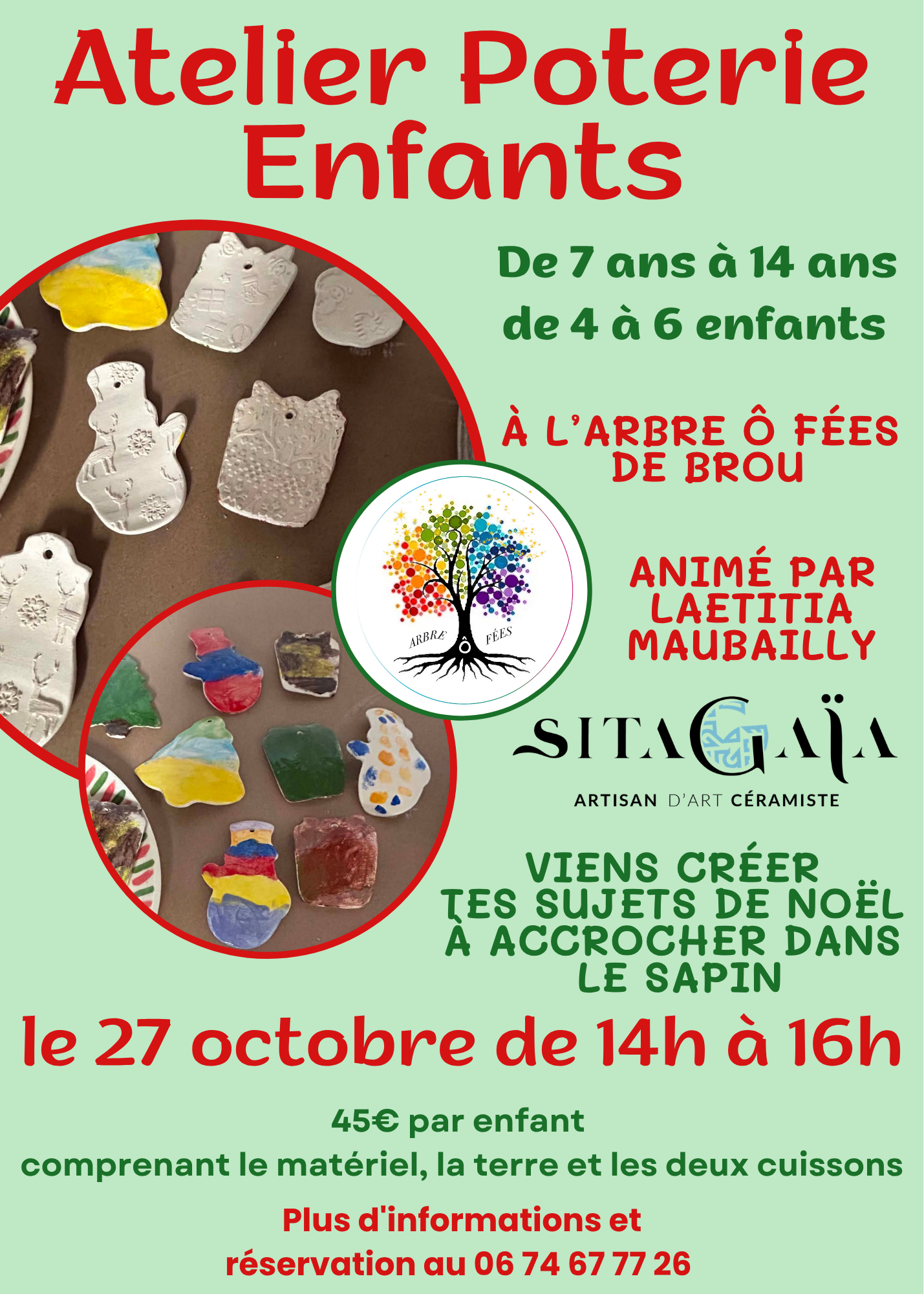 Atelier poterie enfants