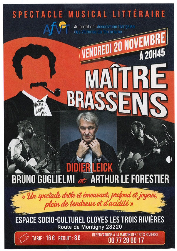Spectacle musical littéraire - Maître Brassens