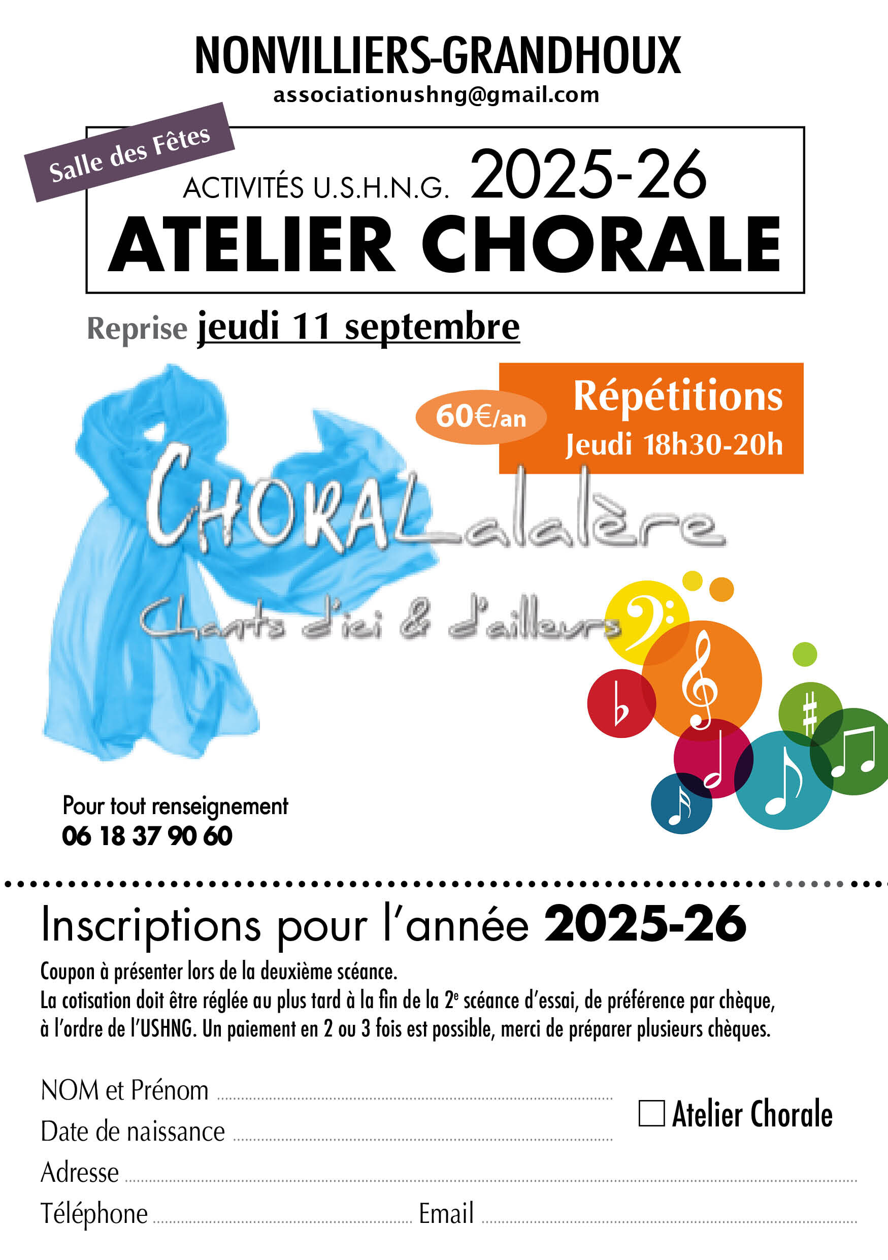 Événement : Atelier Chorale