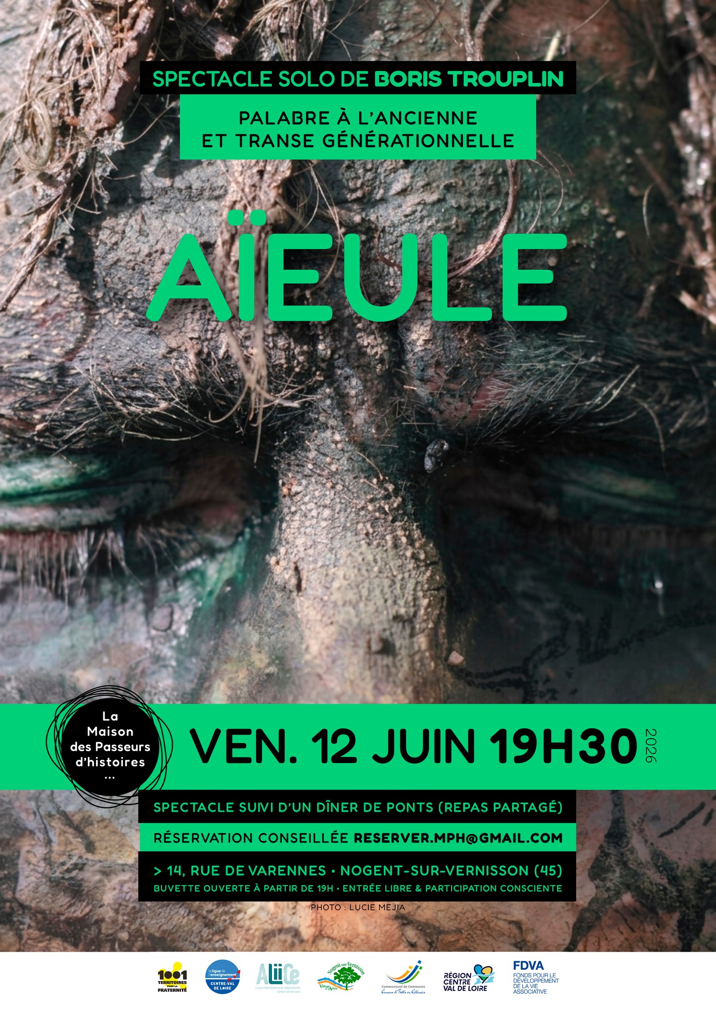 Spectacle "Aieule" de Boris Trouplin