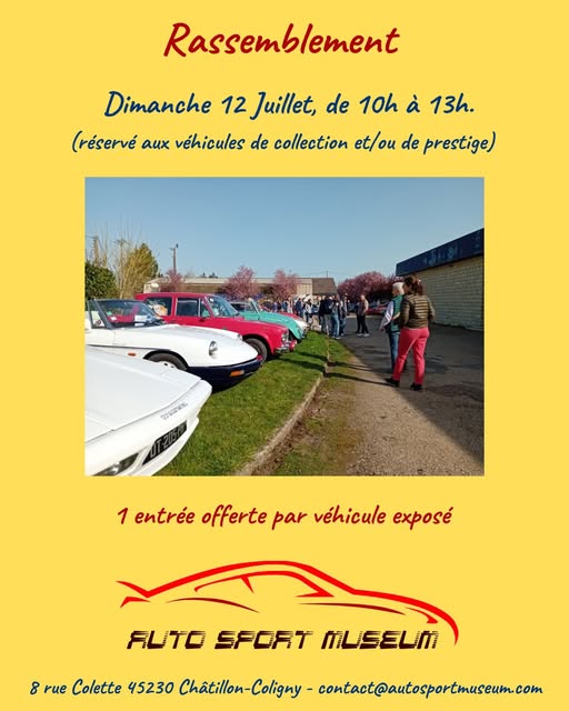 Rassemblement de voiture de collection et de prestige