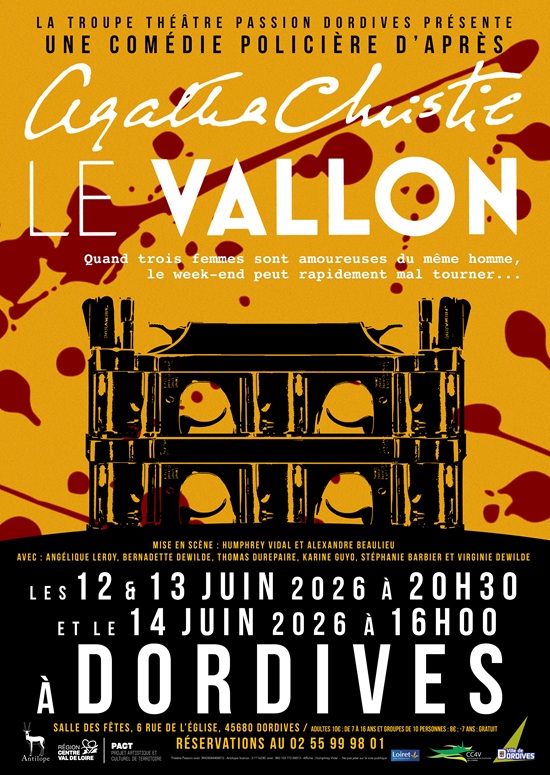 Théâtre Agatha Christie : "Le Vallon" — visuel événement