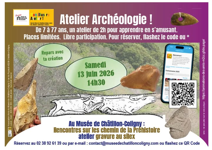 Atelier archéologie — visuel événement