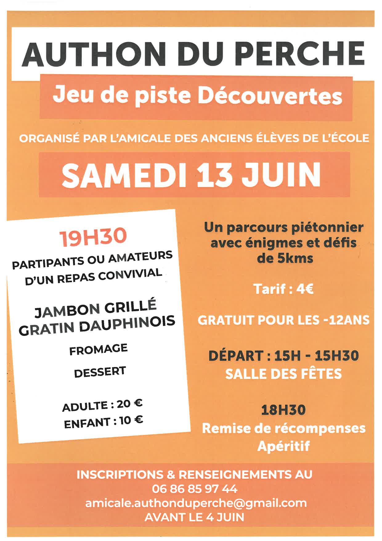 Jeu de piste découvertes