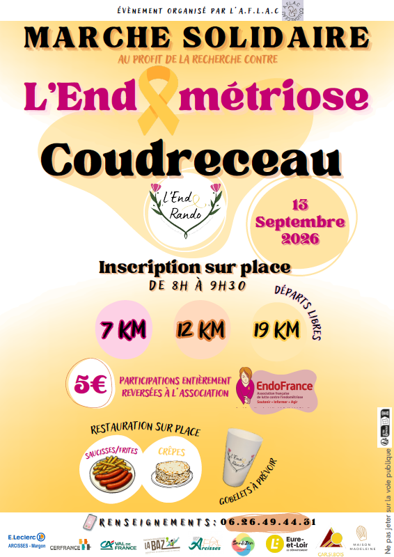 Marche solidaire au profit de l'Endométriose - 2026