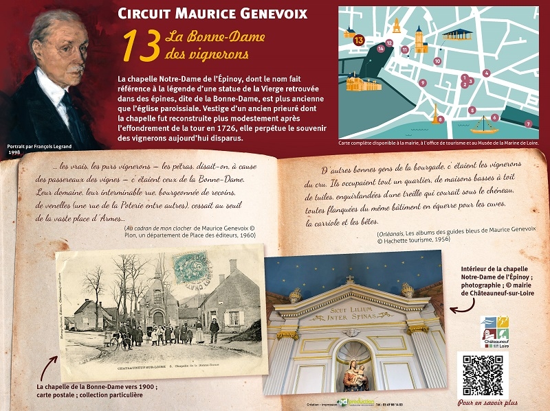 Circuit culturel : Sur les pas de Maurice Genevoix  France Centre-Val de Loire Loiret Châteauneuf-sur-Loire 45110