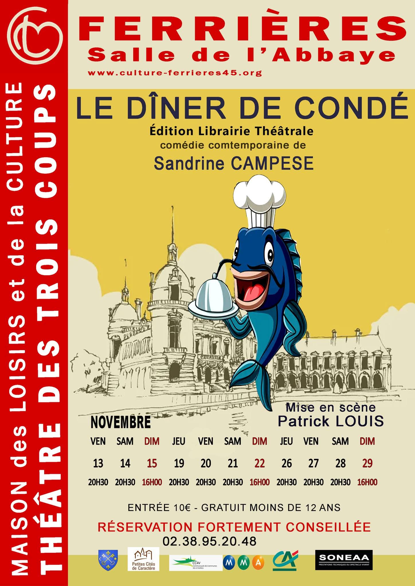 Théâtre : "Le dîner de Condé"