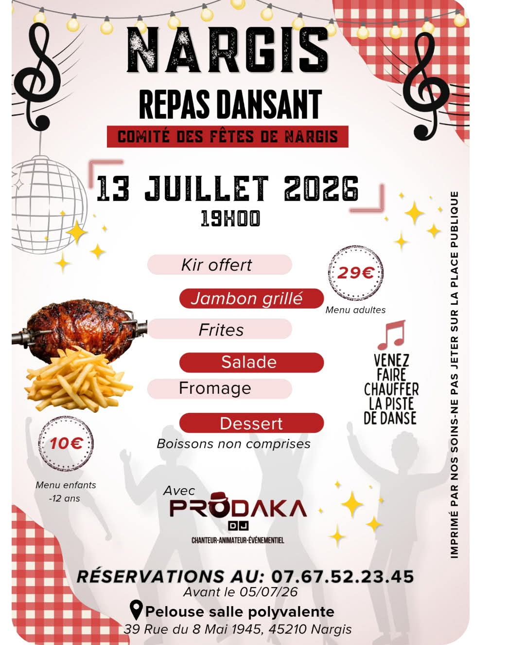 Repas dansant — visuel événement