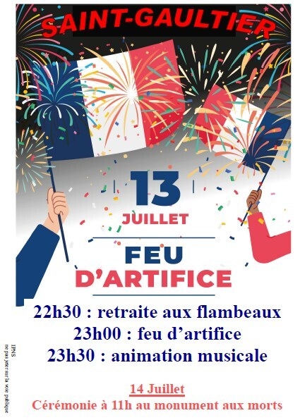 Festivités du 13 juillet  France Centre-Val de Loire Indre Saint-Gaultier 36800