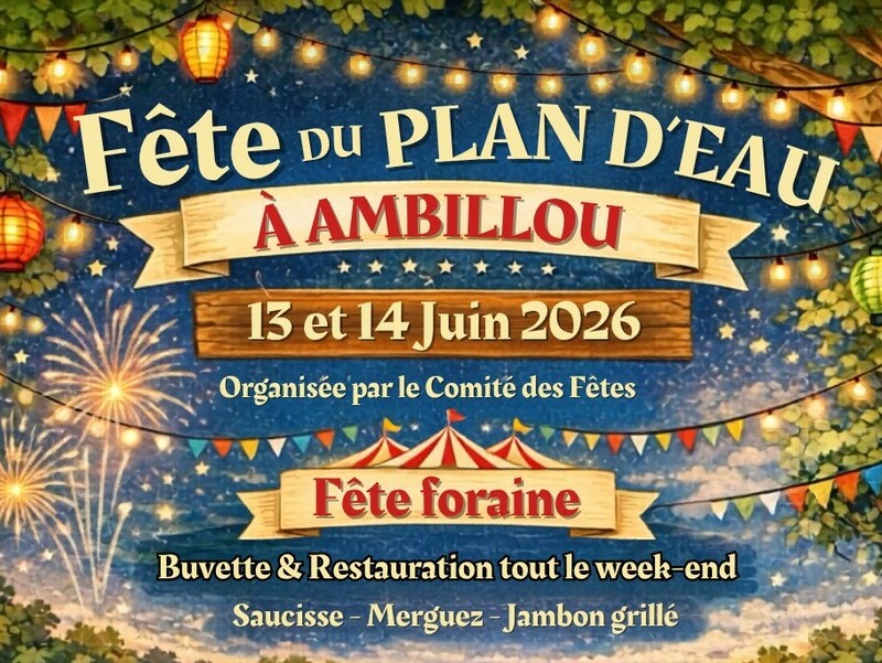 FETE DU PLAN D'EAU A AMBILLOU (37) — visuel événement