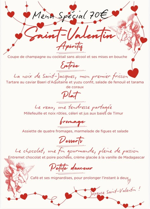 Repas St Valentin