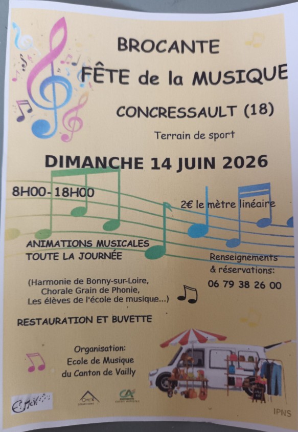 Brocante - Fête de la musique