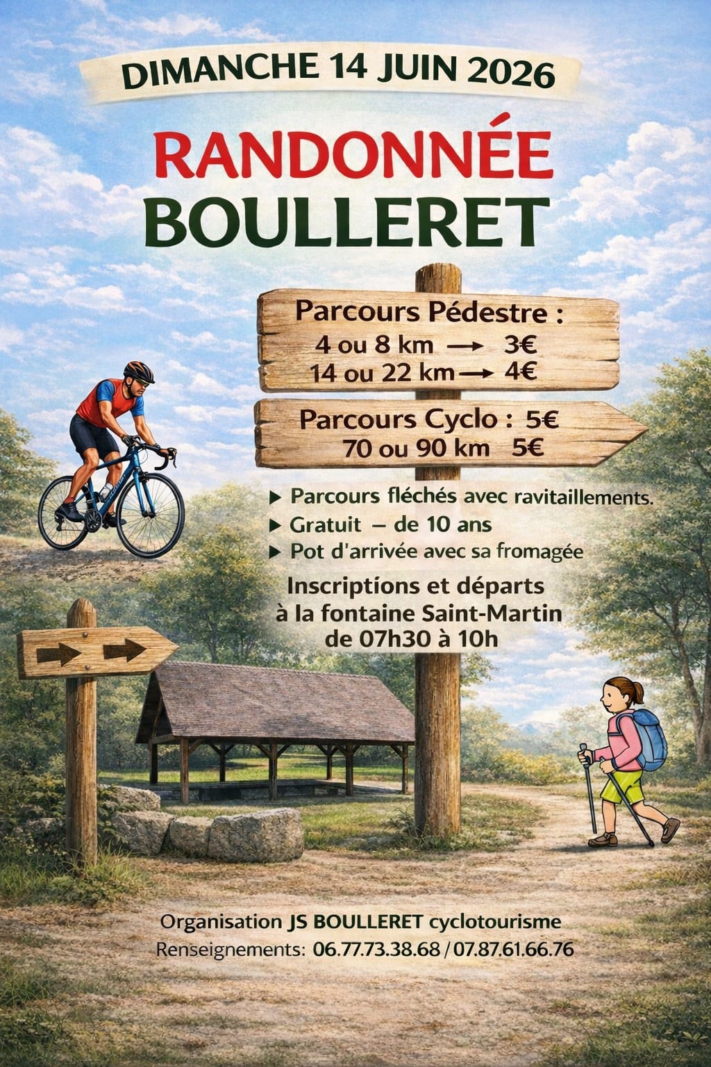 Randonnée pédestre et cyclo — visuel événement